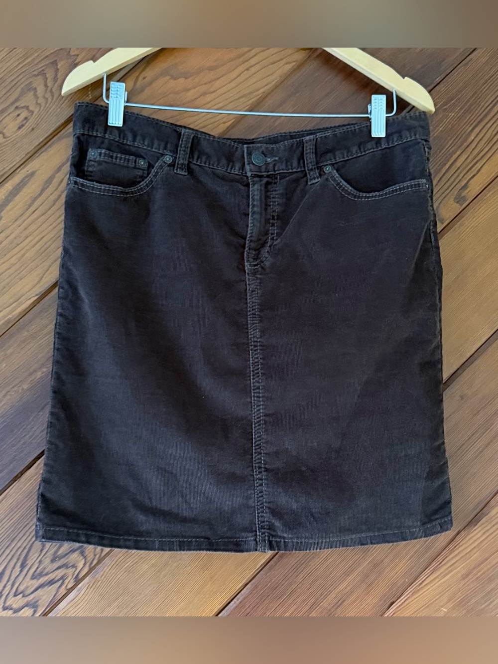 Gap 1969 Limited Edition Brown Corduroy Mini Skirt Women's Size 8 5-Pocket